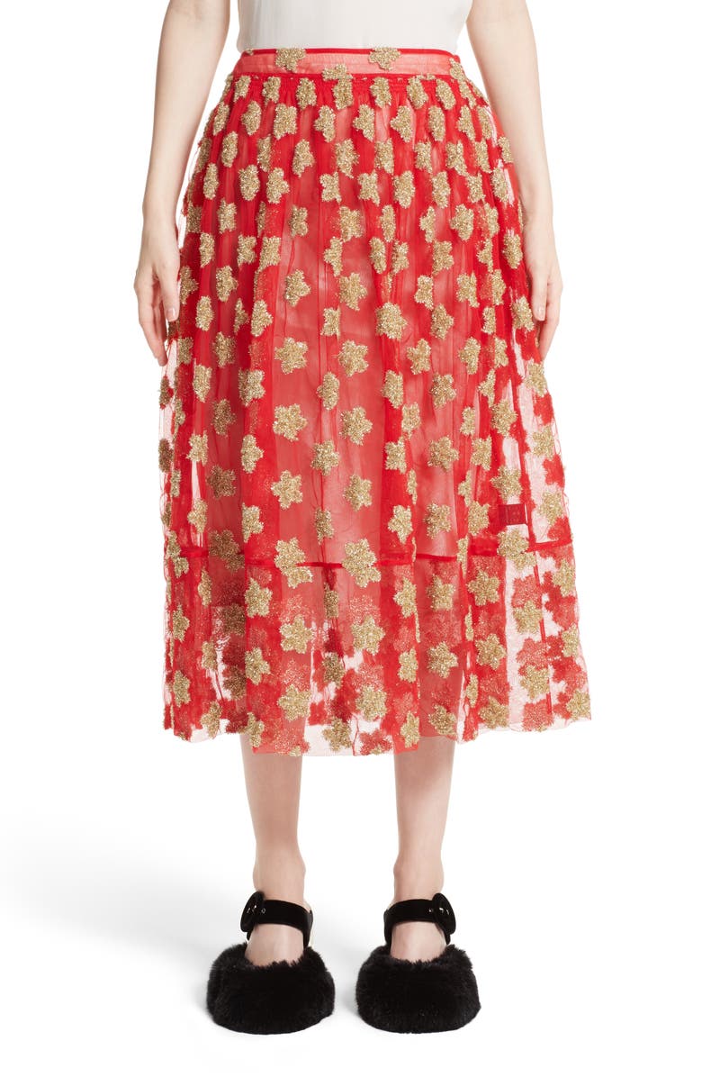 Simone Rocha Star Embroidered Tulle Skirt (Nordstrom Exclusive) | Nordstrom