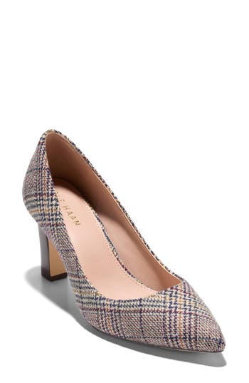Cole Haan Mylah Pump In Grey Multi Plaid