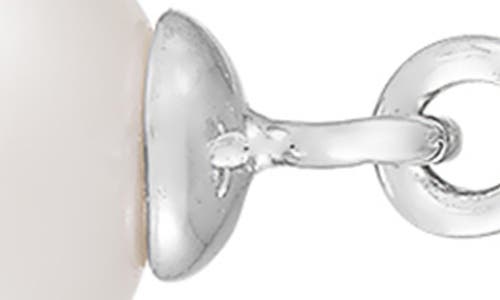 Splendid Pearls Freshwater Pearl Drop Earrings In White
