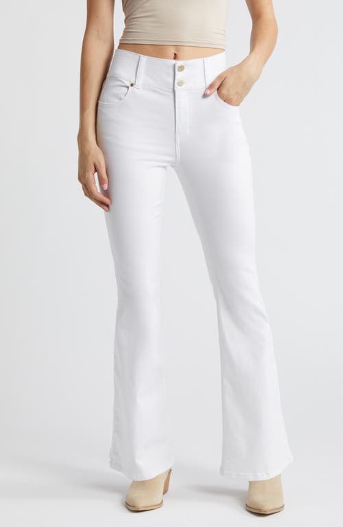 Fit & Lift High Waist Flare Jeans in White