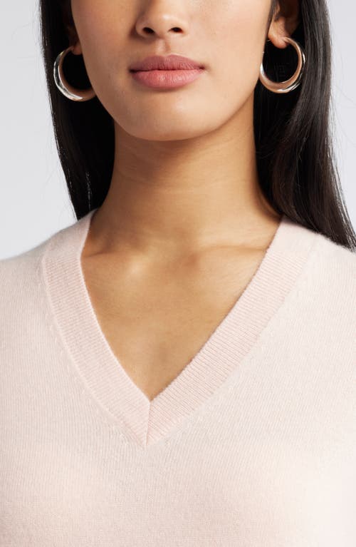 NORDSTROM NORDSTROM V-NECK CASHMERE SWEATER 