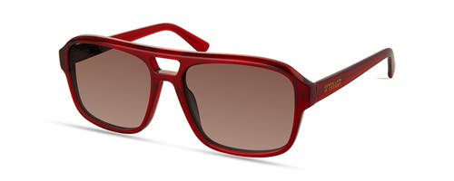 Shop Derek Lam 10 Crosby Ryanne Sunglasses In Burgundy