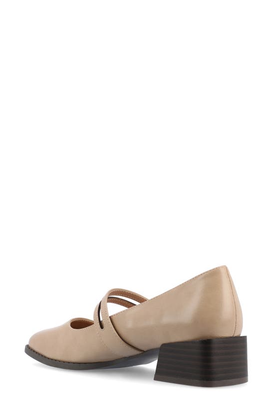 Journee Collection Savvi Mary Jane Pump In Sand