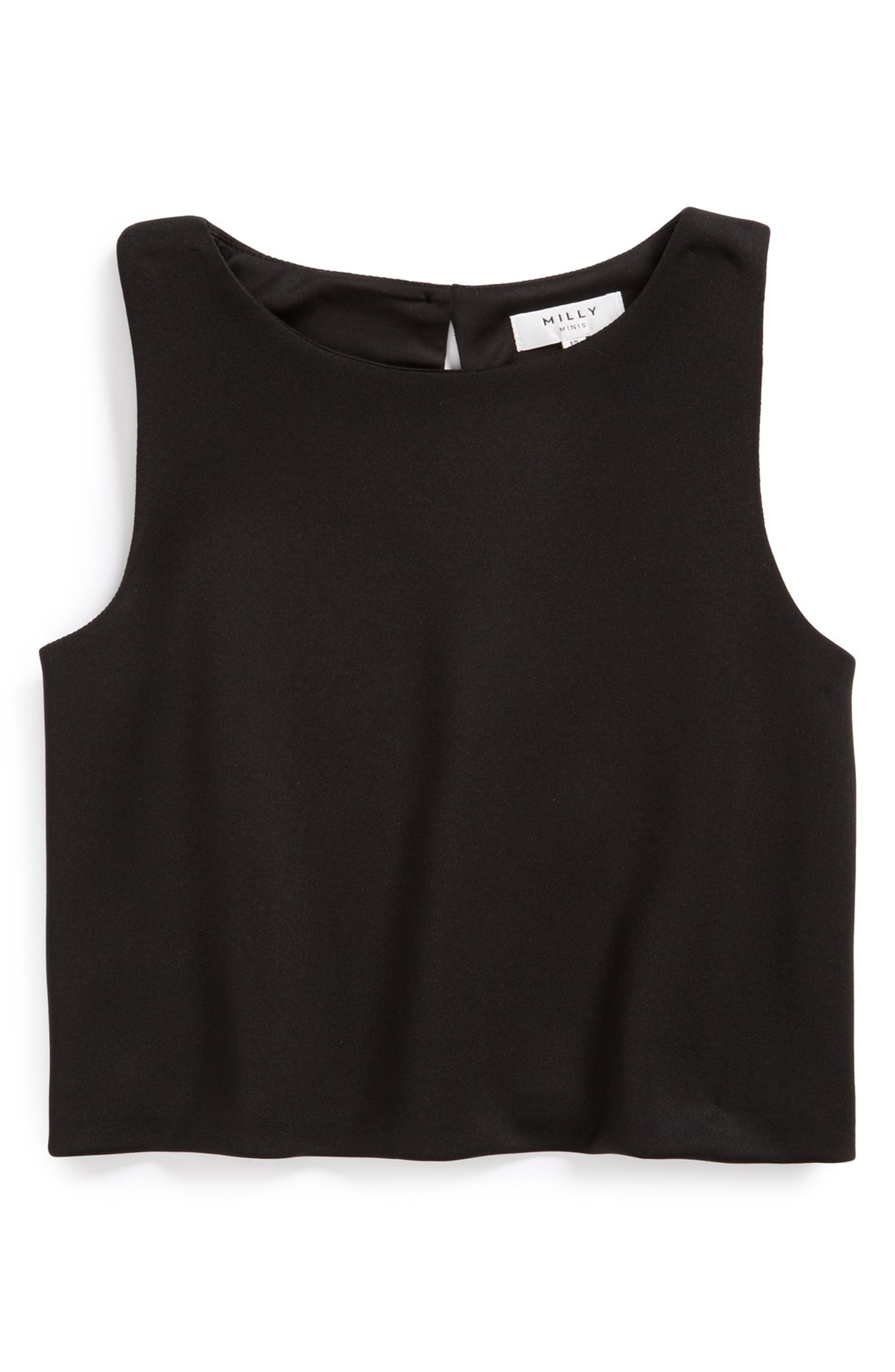 Milly Minis 'Tech' Stretch Crop Top (Big Girls) | Nordstrom