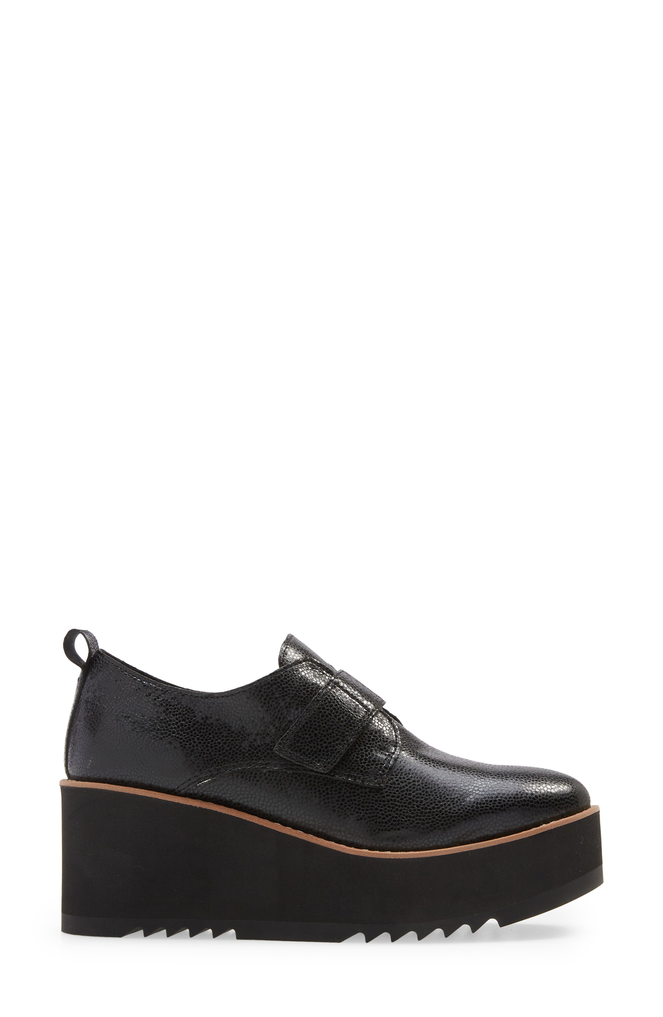 black wedge oxfords