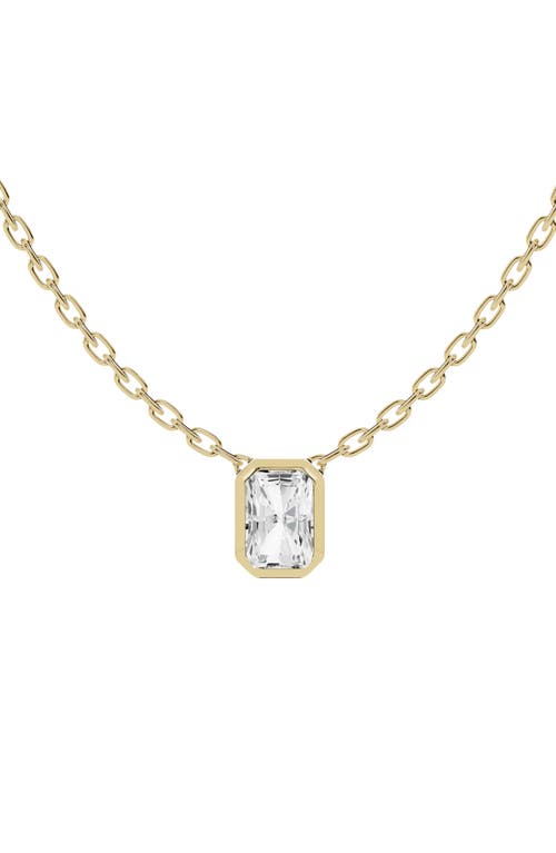 Jennifer Fisher 18K Gold Radiant Lab Created Diamond Pendant Necklace in D1.0Ct - 18K Yellow Gold at Nordstrom