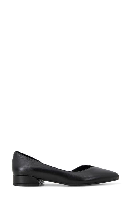 Shop Kenneth Cole Carmina Half D'orsay Flat In Black