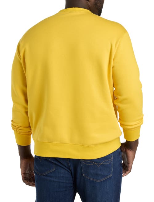Polo Ralph Lauren Polo Sport Fleece Sweatshirt In Slicker Yellow/purpl
