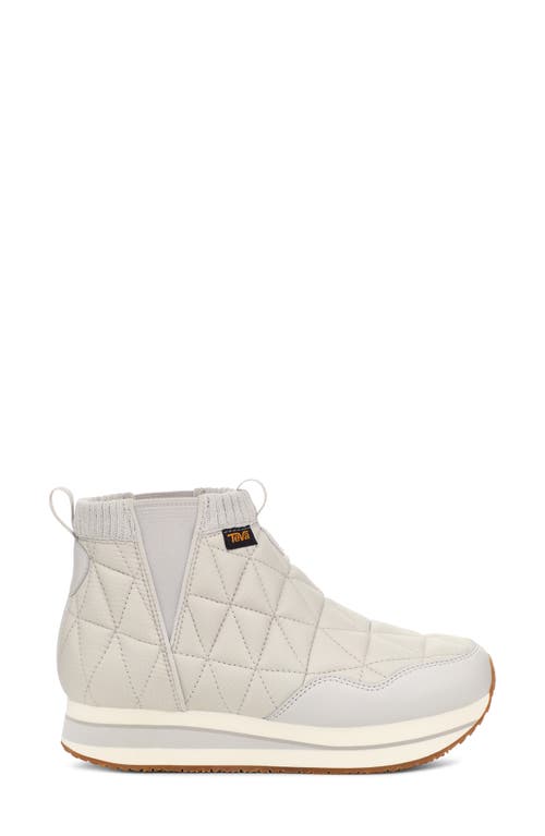 Teva Women's Reember Quilted Mid Platform Booties In Ivory/vapor Blue