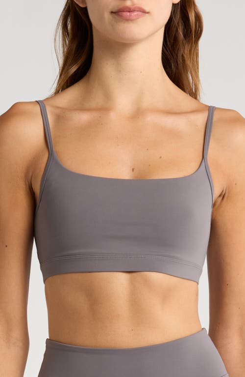 Shop Daughter Lessons Core Sports Bra In Dark Gray