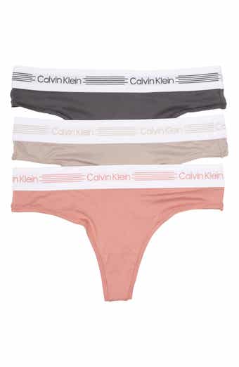 Calvin Klein Underwear THONG MID RISE 5 PACK - Thong - silver blue