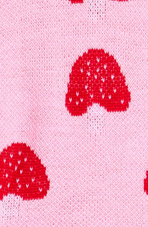 Shop Cotton Emporium Kids' Mushroom Sweater In Pink Mushroom