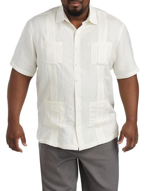 Shop Oak Hill By Dxl Embroidered Panel Sport Shirt In White