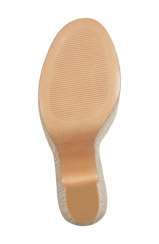 Shop Marc Fisher Ltd Starla Block Heel Platform Sandal In Medium Natural 101