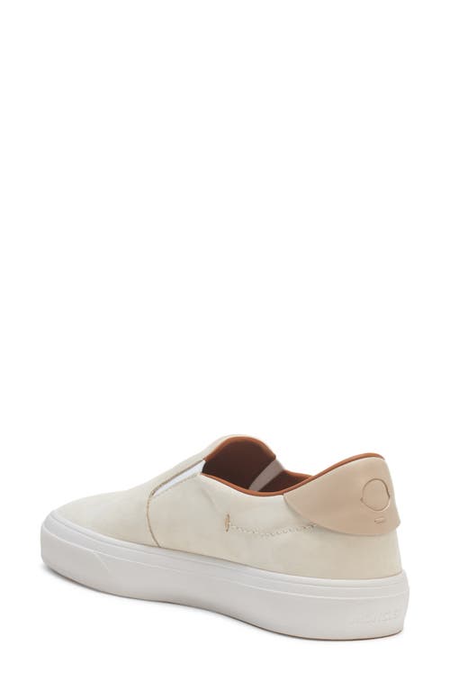 Shop Moncler Monclub Slip-on Sneaker In Light Beige