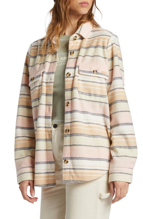 Shop Billabong Forge Fleece Shirt Jacket In Mountain Rose