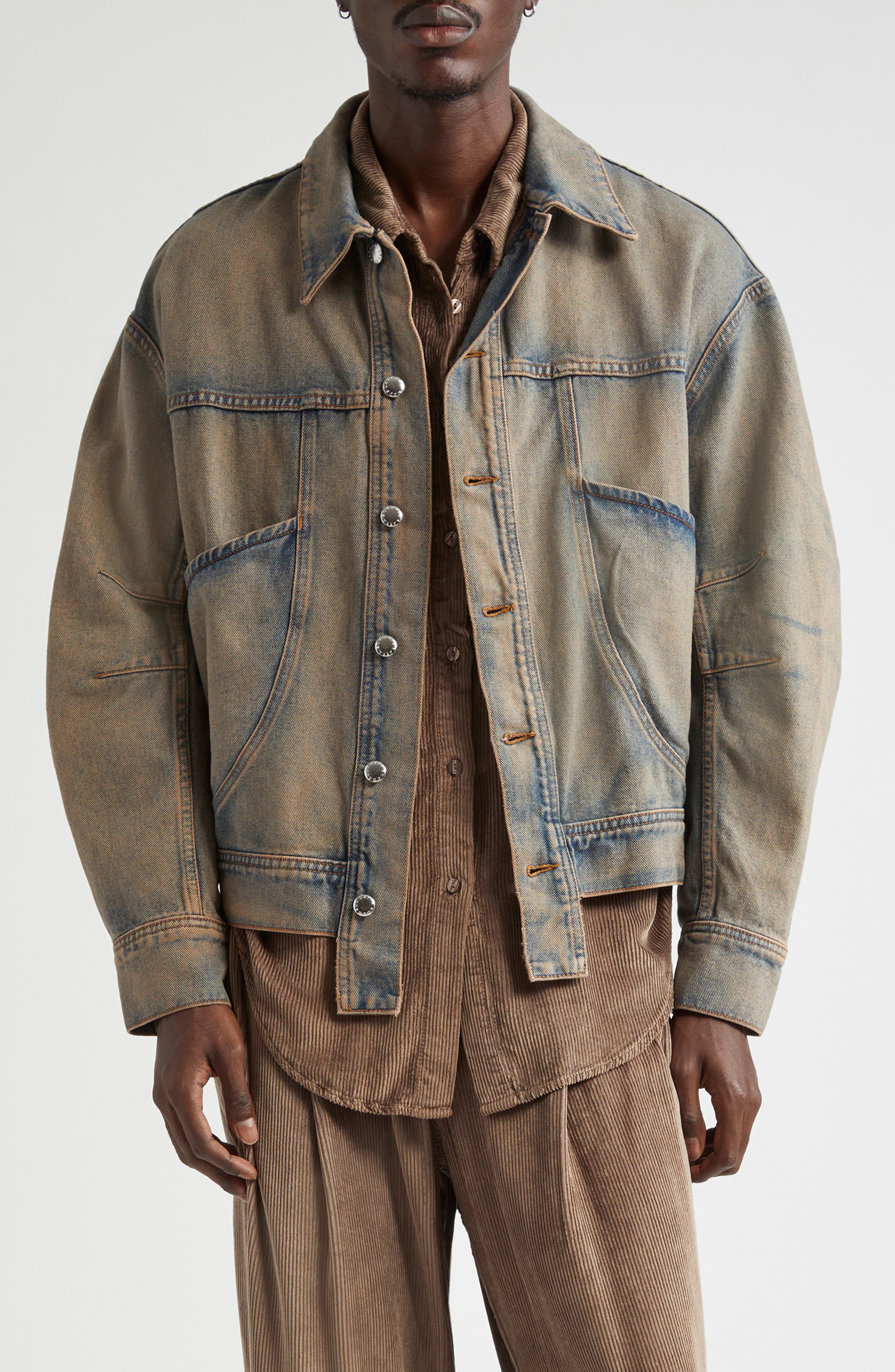 Eckhaus Latta EL Denim Jacket Redux in Sand 