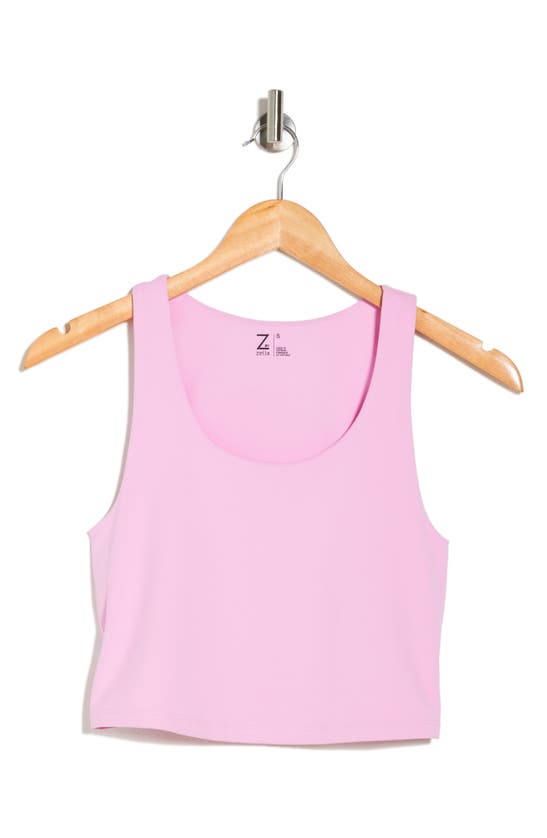 Shop Z By Zella Let's Stretch Bra Tank Top In Purple Pastel