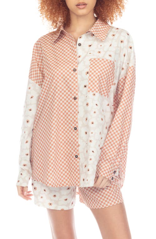 Honeydew Intimates Vacation Mode Pajama Top Floral Check at Nordstrom,