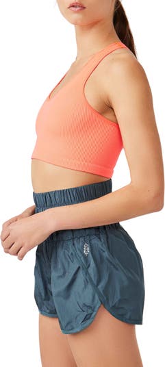 Fp Movement Free Throw Rib Crop Tank In Black Combo At Nordstrom
