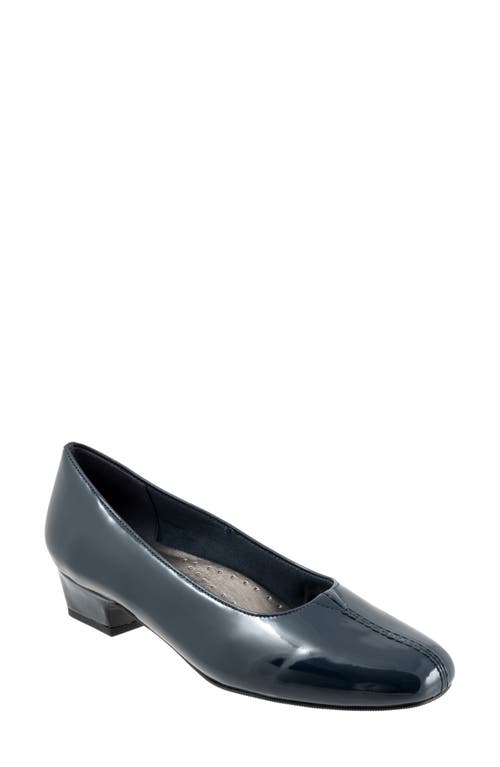 Shop Trotters Doris Pump In Navy Patent