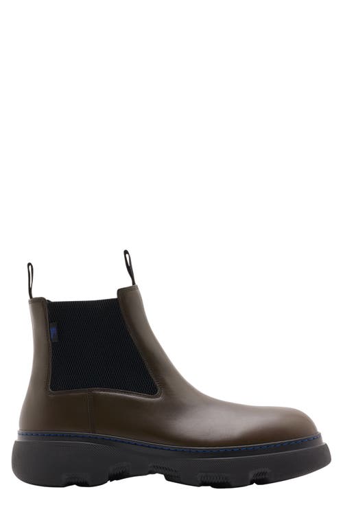 Burberry Creeper Chelsea Boot In Brown