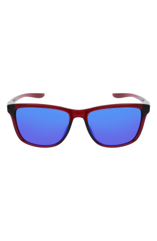 Nike City Icon 56mm Sunglasses In Dark Beetroot / Grey