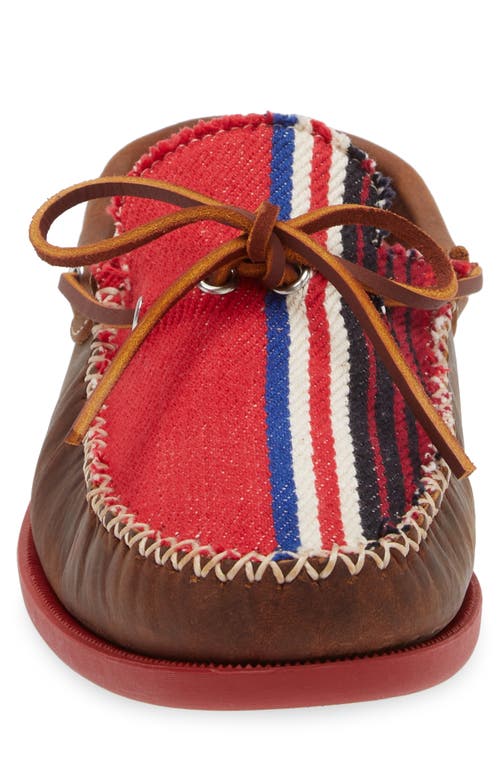 Shop Easymoc Beach Blanket Loafer In Red Beach Blanket