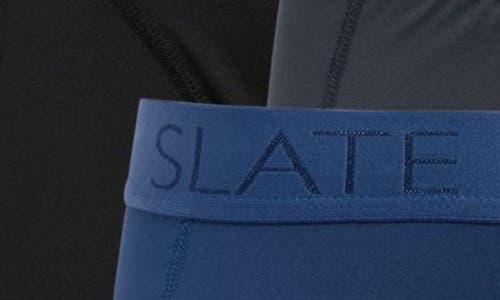 Shop Slate & Stone 3-pack Assorted Microfiber Boxer Briefs In Blue Multi-color