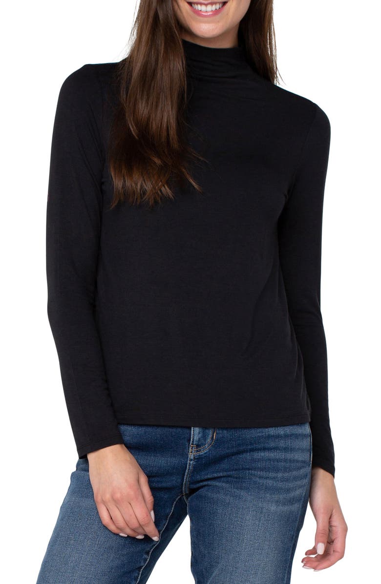 Liverpool Los Angeles Funnel Neck Knit Top | Nordstrom