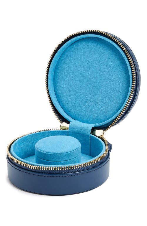 Wolf Sophia Mini Circle Zip Case In Indigo
