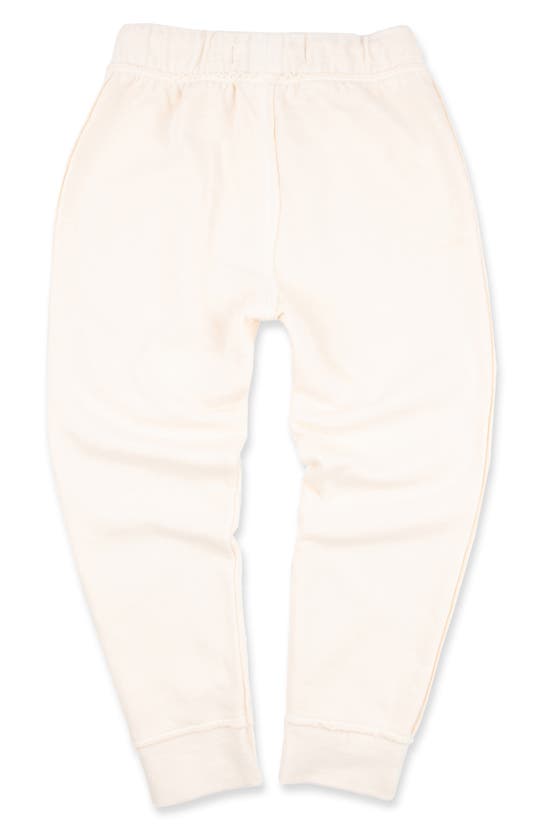 Shop Miki Miette Kids' Ziggy Cotton Blend Joggers In Cream