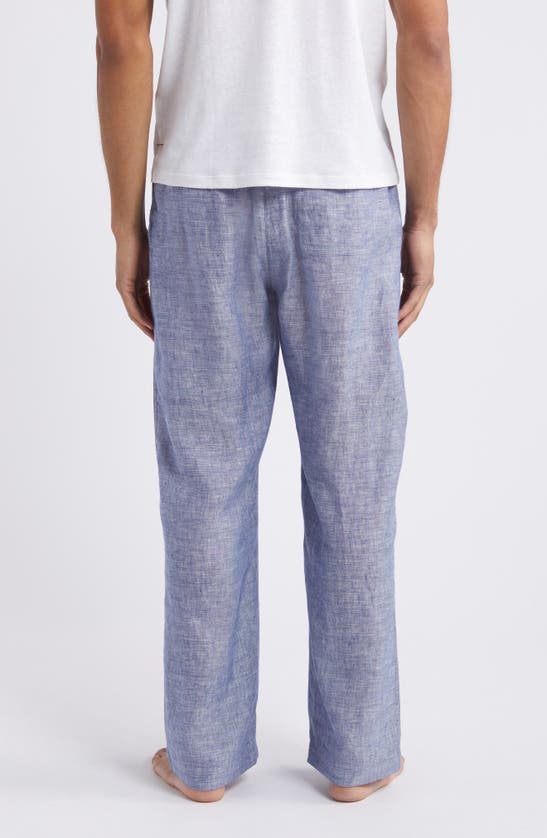 Shop Daniel Buchler Linen Pajama Pants In Denim