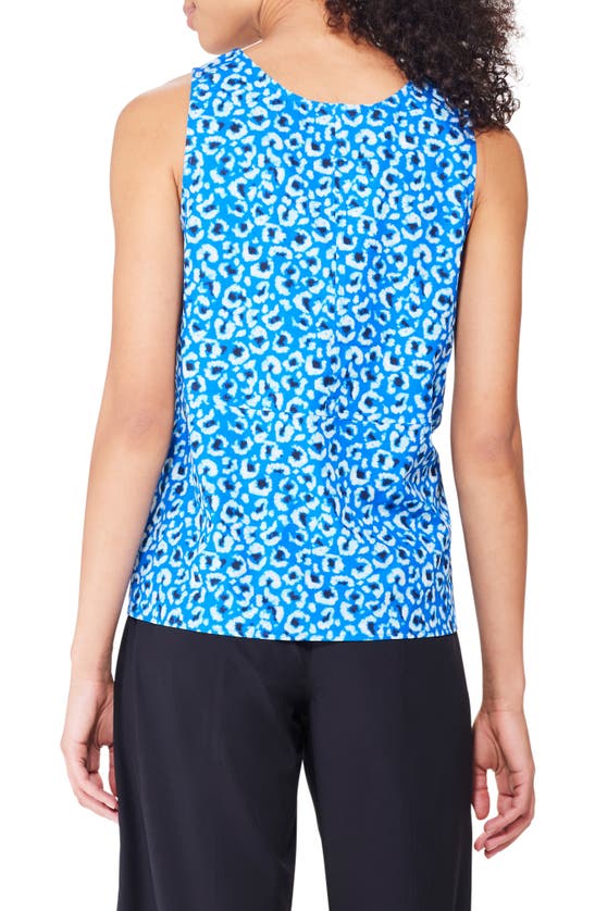 Shop Nz Active By Nic+zoe Tech Stretch Seamed Performance Tank In Blue Multi