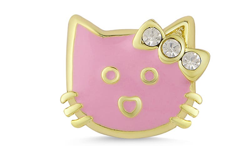 Shop Lily Nily Kids' Cat Stud Earrings In Pink