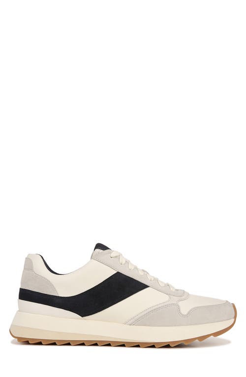 Shop Vince Edric Sneaker In Horchata/nightblue