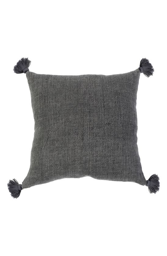 Shop Pom Pom At Home Montauk Tassel Accent Pillow In Charcoal