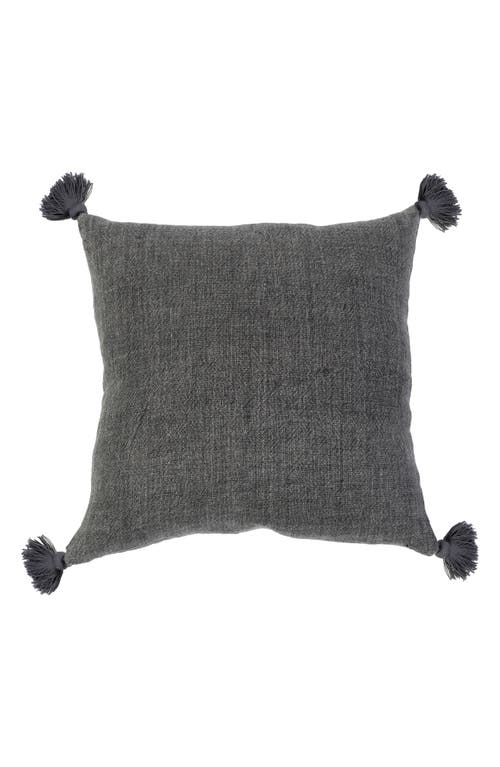Pom Pom at Home Montauk Tassel Accent Pillow in Charcoal at Nordstrom
