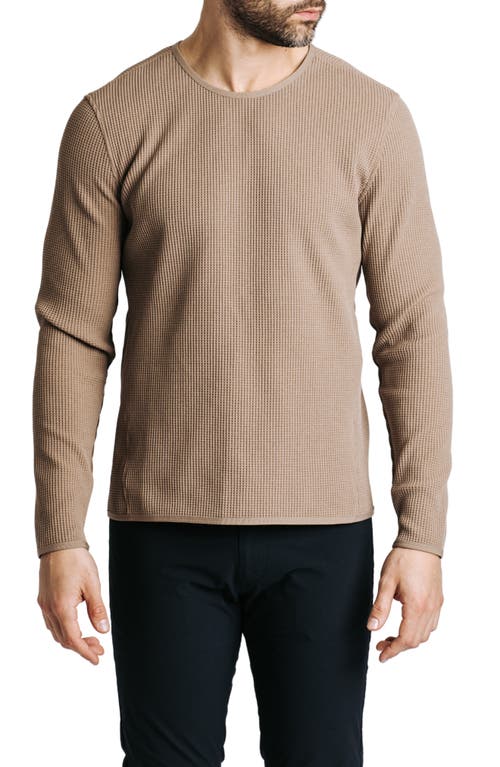 Shop Western Rise Venture Waffle Performance Crewneck Sweatshirt In Sand