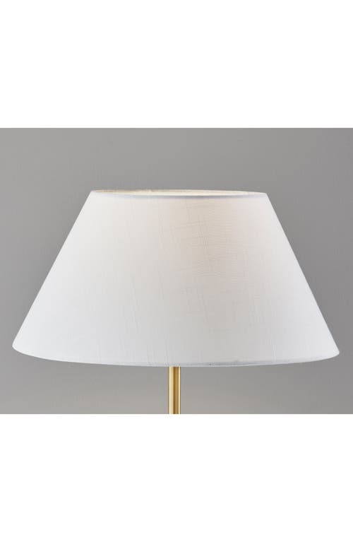 Shop Adesso Lighting Harvey Table Lamp In Black W/brass Accents