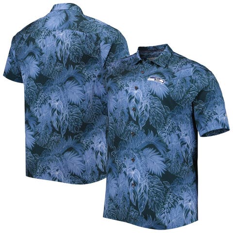 Lids Oklahoma State Cowboys Tommy Bahama Coast Luminescent Fronds  IslandZone Button-Up Camp Shirt - Black