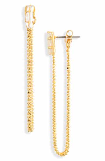 Double Piercing Chain Dangle Earrings – Ettika
