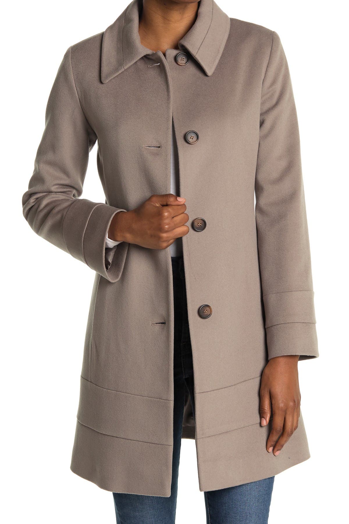 khaki wool coat