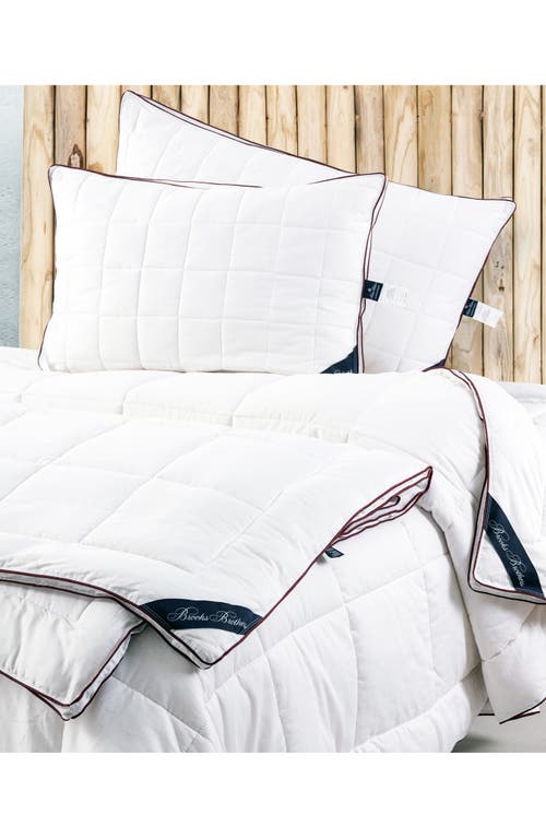 Shop Brooks Brothers Turkish Cotton Sateen Comforter In White