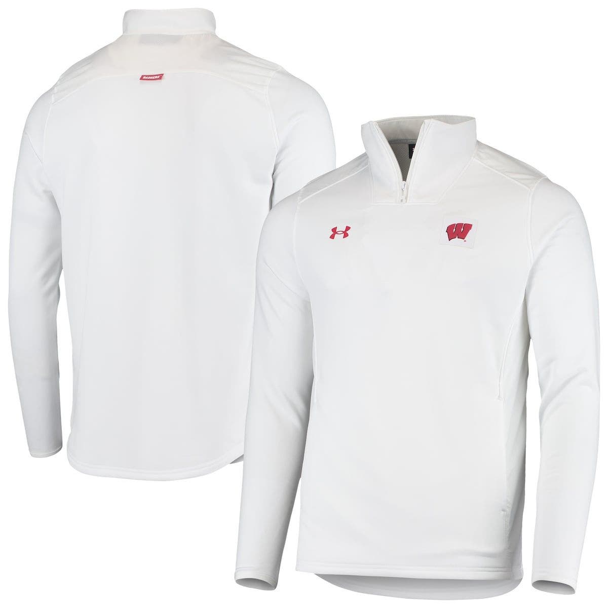 wisconsin badgers under armour polo