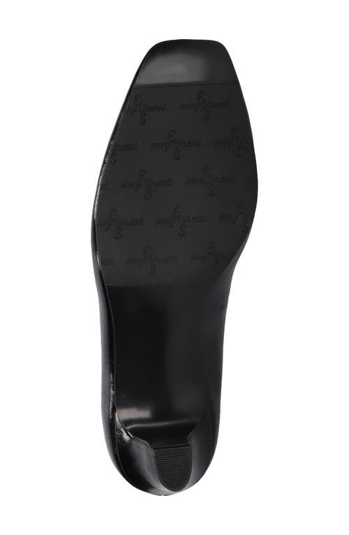 Shop Easy Street Poet Pump In Black Crinkled Patent