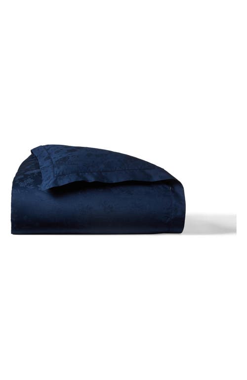 Ralph Lauren Bethany Floral Jacquard Duvet Cover in Polo Navy at Nordstrom