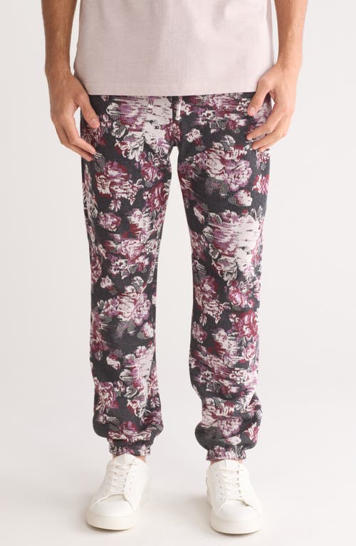 Twenty Floral Glitch Hyper Reality Knit Sweatpants in Porto