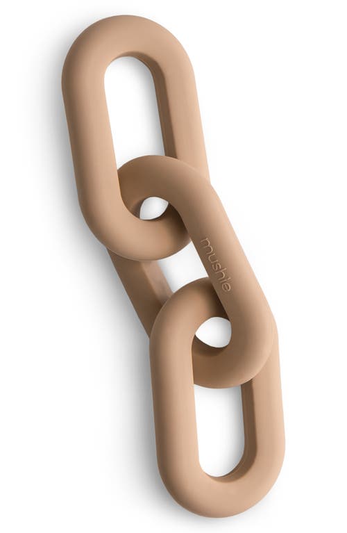Mushie Links Silicone Teether in Natural at Nordstrom