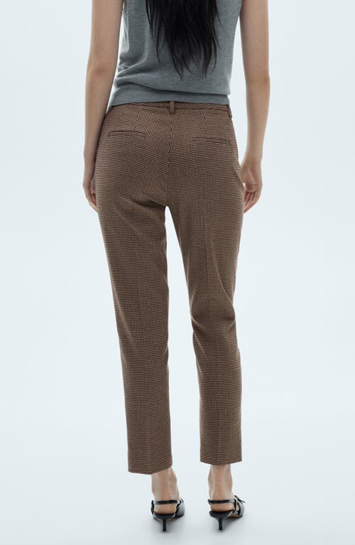 Mango Flat Front Skinny Pants In Maroon